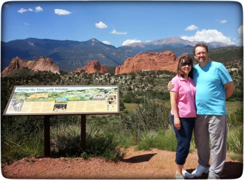 Susan and Eraldo during a 2014 visit to our home in Colorado.